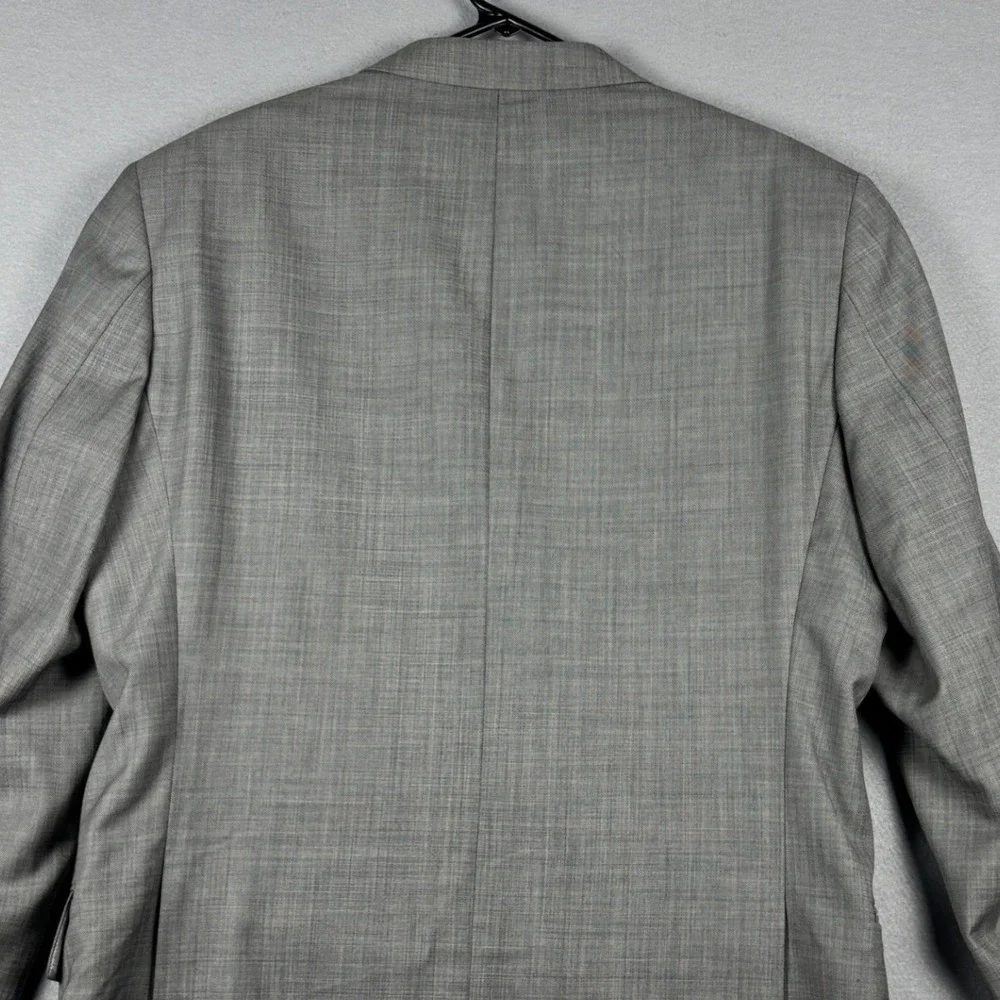Ralph Lauren 2-Button Wool Blazer Jacket 42L Gray Professional Sport Coat